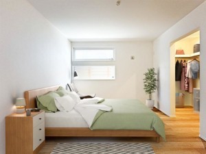 鳥取市卯垣、新築一戸建ての寝室画像です