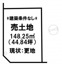米子市新開、土地の間取り画像です