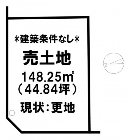 米子市新開、土地の間取り画像です