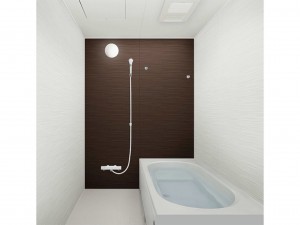 米子市東福原、新築一戸建ての風呂画像です