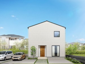 米子市東福原、新築一戸建ての完成予想図（外観）画像です