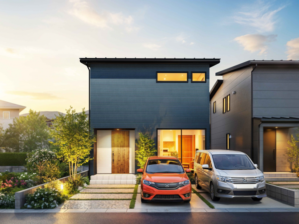 出雲市小山町、新築一戸建ての外観画像です