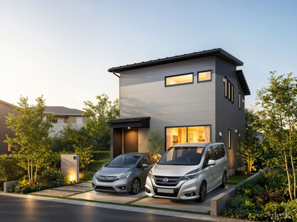 出雲市小山町、新築一戸建ての外観画像です