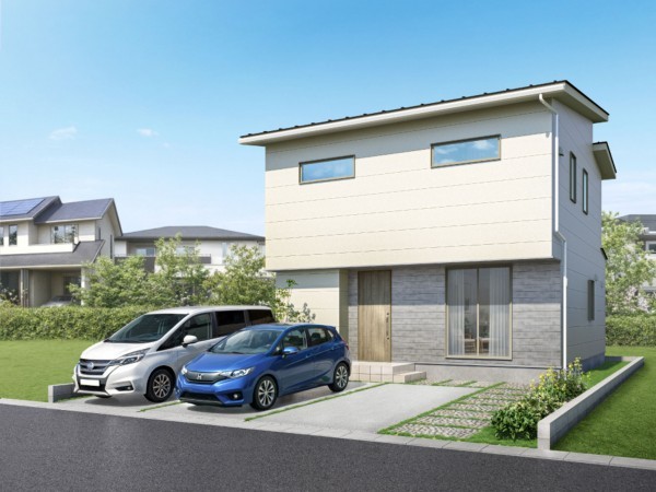 出雲市小山町、新築一戸建ての外観画像です