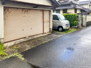 松江市東津田町、土地の前面道路を含む現地写真画像です