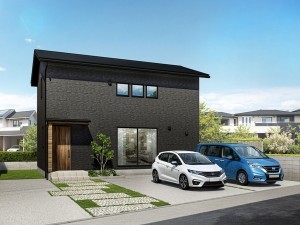 境港市上道町、新築一戸建ての完成予想図（外観）画像です