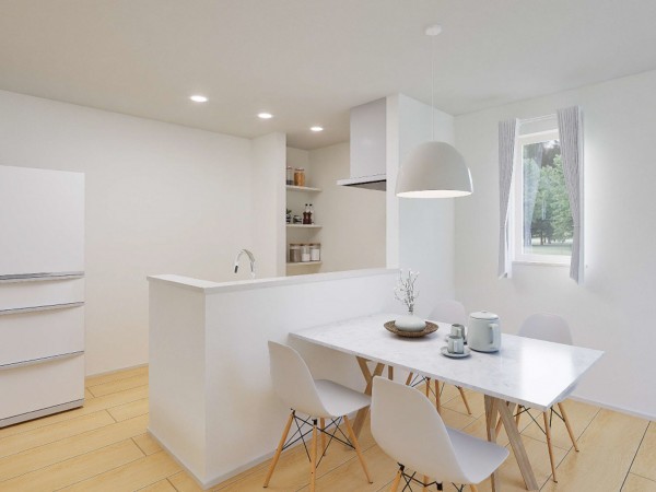 鳥取市吉成南町、新築一戸建ての居間画像です