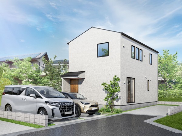 鳥取市湖山町南、新築一戸建ての完成予想図（外観）画像です