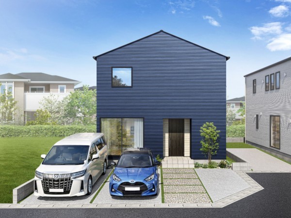 鳥取市湖山町南、新築一戸建ての完成予想図（外観）画像です