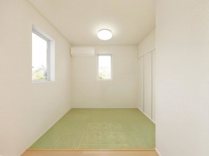 倉吉市、新築一戸建ての居間画像です