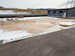 倉吉市、土地の前面道路を含む現地写真画像です