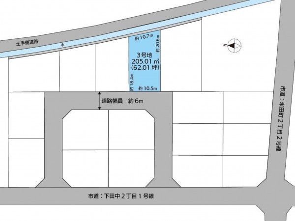 倉吉市、土地の間取り画像です