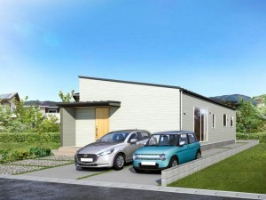 米子市、土地の建築プラン例画像です