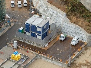 松江市西川津町、土地の前面道路を含む現地写真画像です