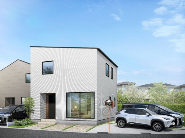 鳥取市岩倉、新築一戸建ての完成予想図（外観）画像です