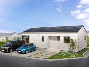 八頭郡八頭町、新築一戸建ての完成予想図（外観）画像です