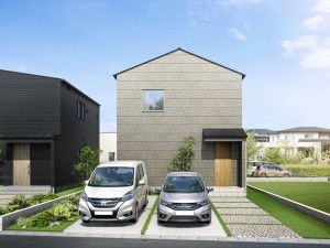 米子市上福原、新築一戸建ての完成予想図（外観）画像です