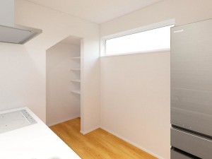 米子市上福原、新築一戸建ての収納画像です