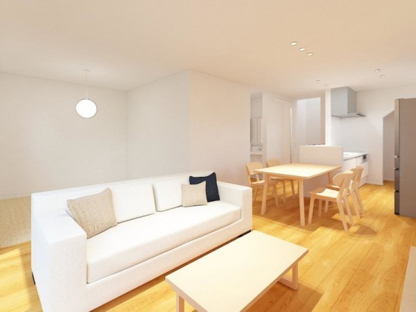 米子市上福原、新築一戸建ての居間画像です