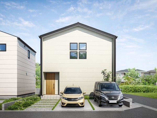 出雲市小山町、新築一戸建ての外観画像です