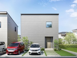 出雲市小山町、新築一戸建ての外観画像です