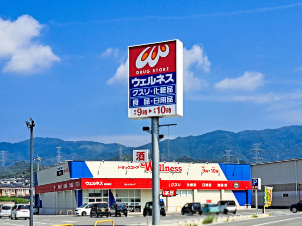 松江市東持田町、中古一戸建てのドラッグストア画像です