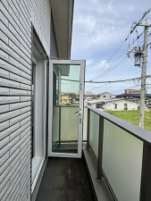 米子市西福原、中古一戸建てのバルコニー画像です