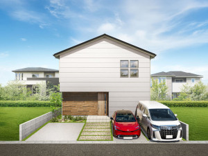 鳥取市相生町、新築一戸建ての完成予想図（外観）画像です