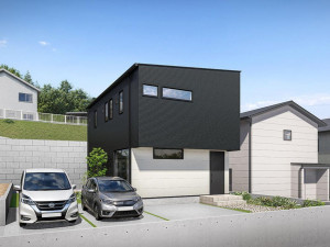 松江市西川津町、新築一戸建ての完成予想図（外観）画像です