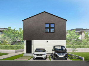 松江市矢田町、土地の建築プラン例画像です