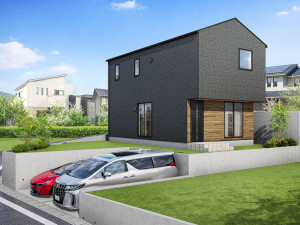 鳥取市賀露町南、新築一戸建ての完成予想図（外観）画像です