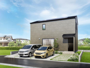 出雲市大津町、土地の建築プラン例画像です