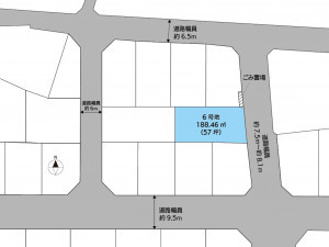 松江市法吉町、土地の間取り画像です