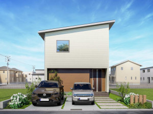 松江市法吉町、土地の建築プラン例画像です