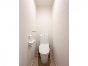 松江市東出雲町出雲郷、新築一戸建てのトイレ画像です