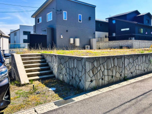 松江市黒田町、土地の前面道路を含む現地写真画像です