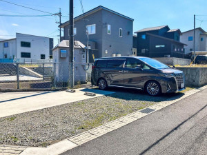松江市黒田町、土地の前面道路を含む現地写真画像です