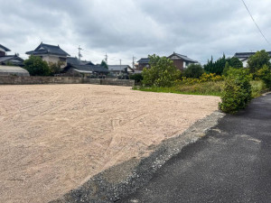 米子市上福原、土地の前面道路を含む現地写真画像です