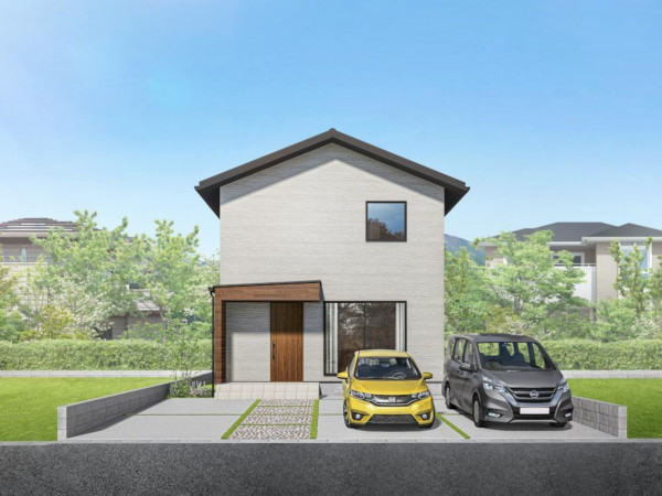 松江市八雲町東岩坂、土地の建築プラン例画像です