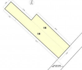 米子市道笑町、土地の間取り画像です