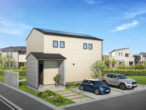 倉吉市、新築一戸建ての完成予想図（外観）画像です
