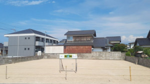 米子市西福原、土地の前面道路を含む現地写真画像です