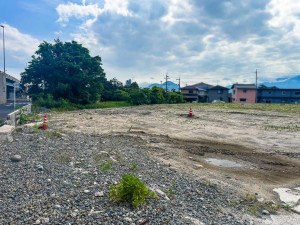 米子市熊党、土地の前面道路を含む現地写真画像です