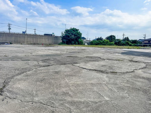 米子市熊党、土地の前面道路を含む現地写真画像です