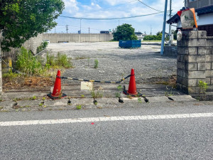 米子市熊党、土地の前面道路を含む現地写真画像です