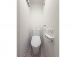 松江市西川津町、新築一戸建てのトイレ画像です