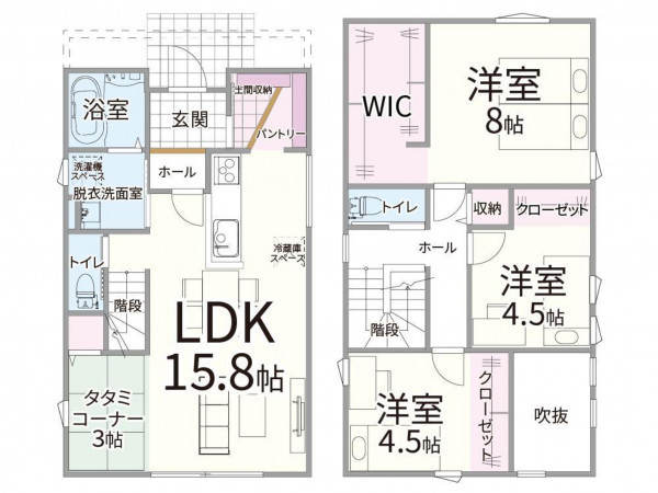 米子市車尾、土地の建築プラン例画像です