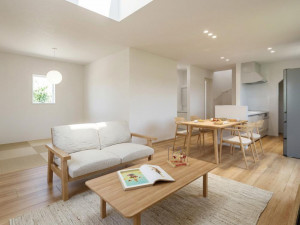 松江市矢田町、新築一戸建ての居間画像です
