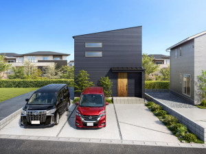 米子市車尾、新築一戸建ての完成予想図（外観）画像です