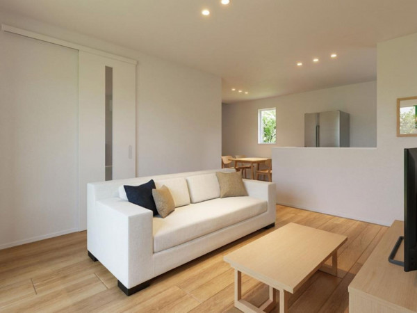 鳥取市吉成、新築一戸建ての居間画像です